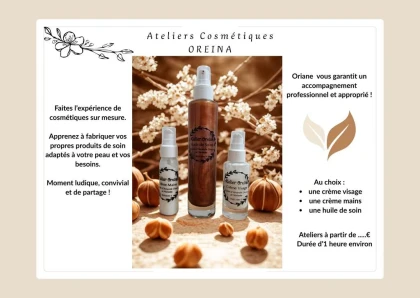 Ateliers de création de cosmétique avec Oriane - app.name