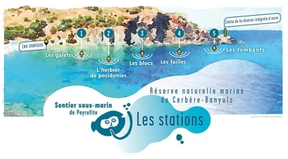 Sentier marin. Réserve Banyuls/mer. - app.name