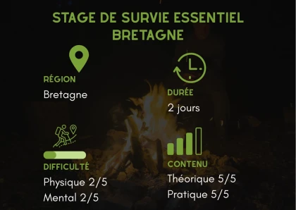 Stage de survie essentiel 2 jours Bretagne - Rennes - app.name
