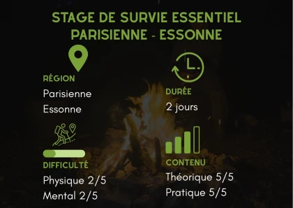 Stage de survie essentiel 2 jours Région parisienne - Essonne - app.name