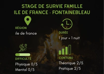 Stage "Famille" Survie – 2 jours Ile de France - Fontainebleau - app.name