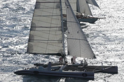 Follow Saint Tropez Sailing Regatta in a Catamaran - Bonjour Fun