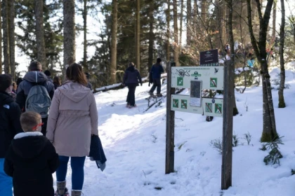 Family snowshoe outing - Bonjour Fun
