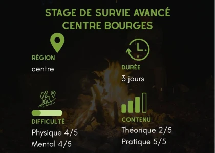 Stage "Avancé" Survie – 3 jours intensif Centre - Bourges - app.name