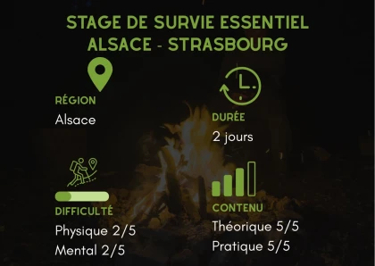 Stage de survie essentiel 2 jours Alsace - Strasbourg - app.name