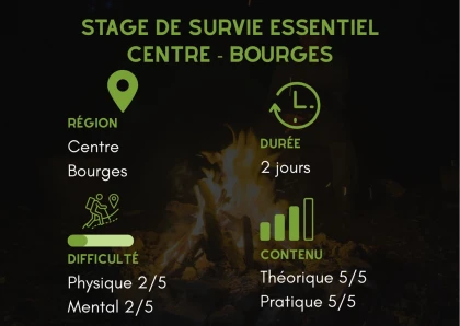 Stage de survie essentiel 2 jours Centre - Bourges - app.name