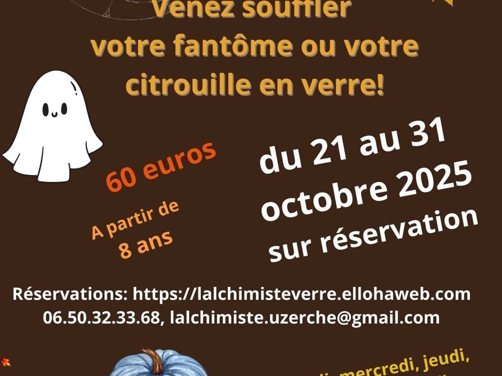 Atelier citrouille ou fantôme - Bonjour Fun