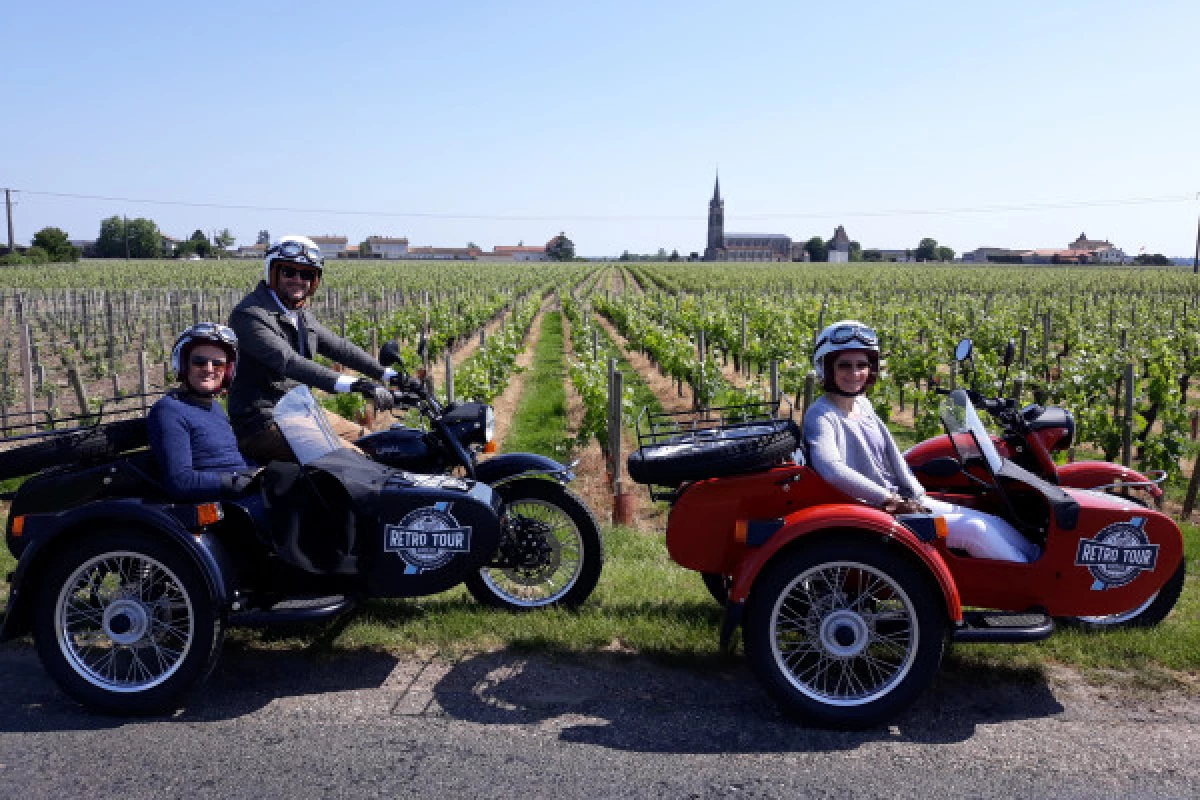 Wine tours around Bordeaux in a sidecar - Bonjour Fun