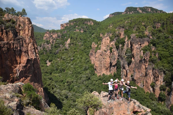 Climbing initiation - Gorges du Blavet - Bonjour Fun