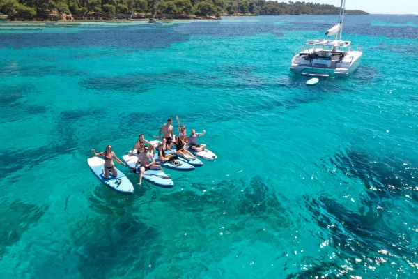 PRIVATE Catamaran trip - full day + nautical activities - Bonjour Fun