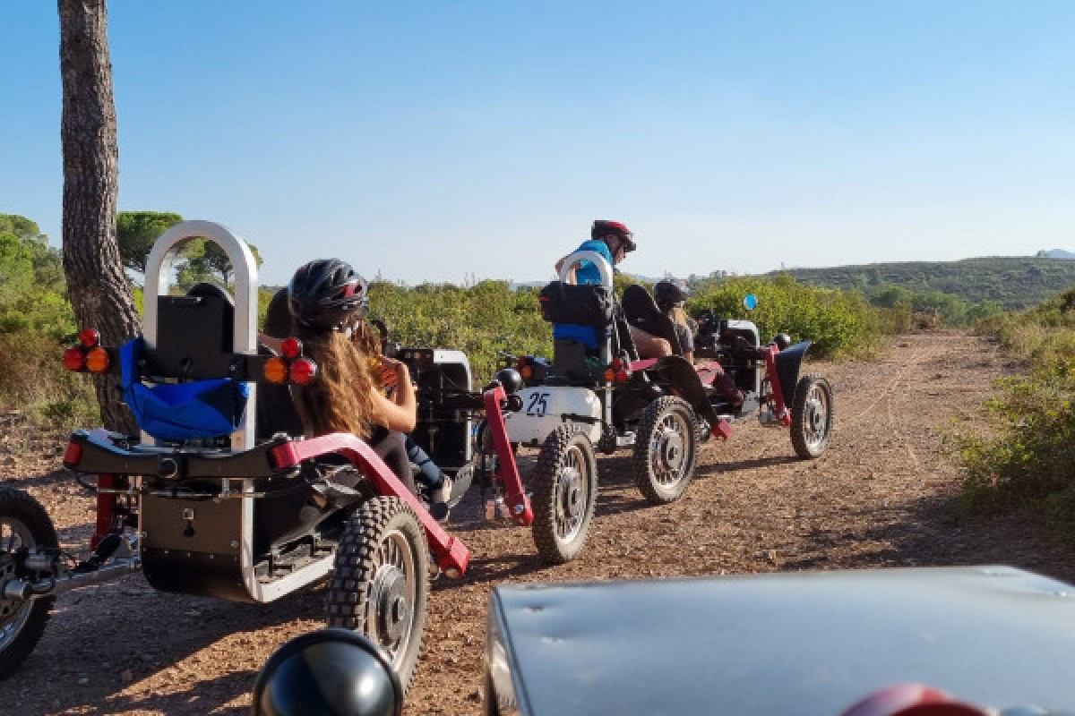 Electric Swincar ride - Buggy ride in the forest - Bonjour Fun