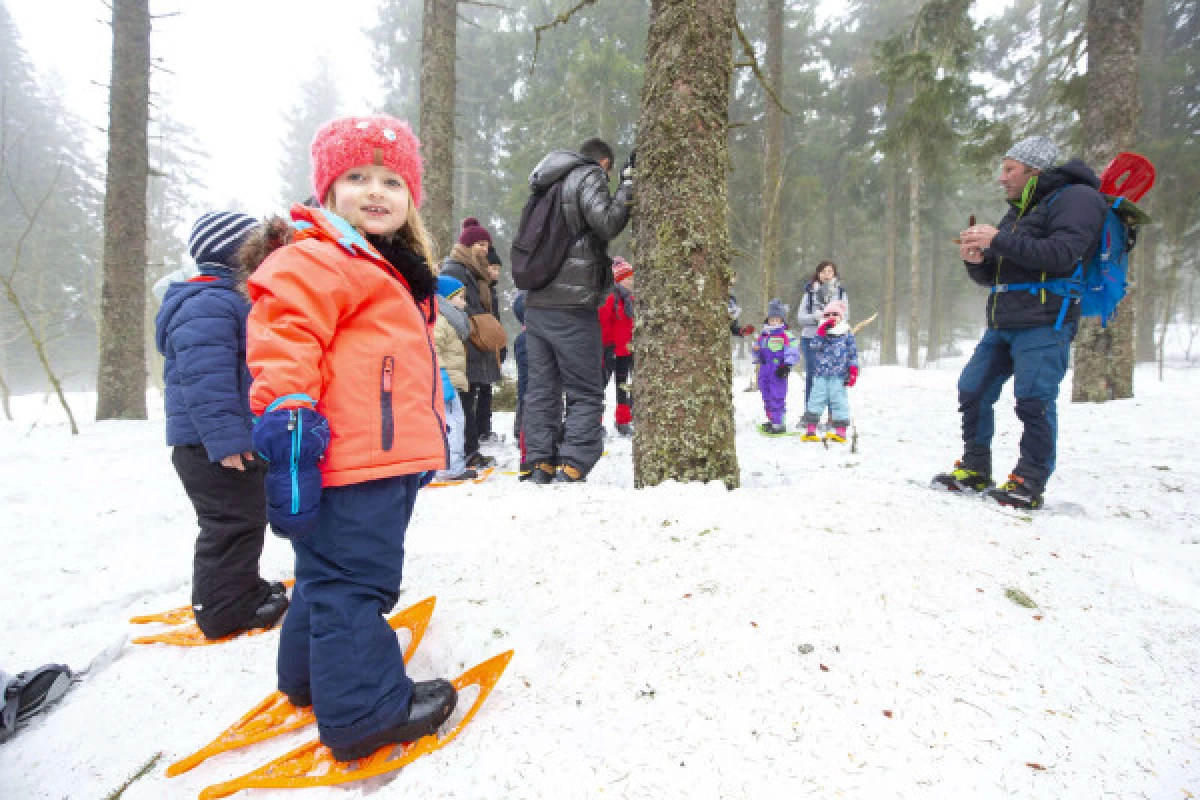 P'tits Trappeurs snowshoe outing - Bonjour Fun