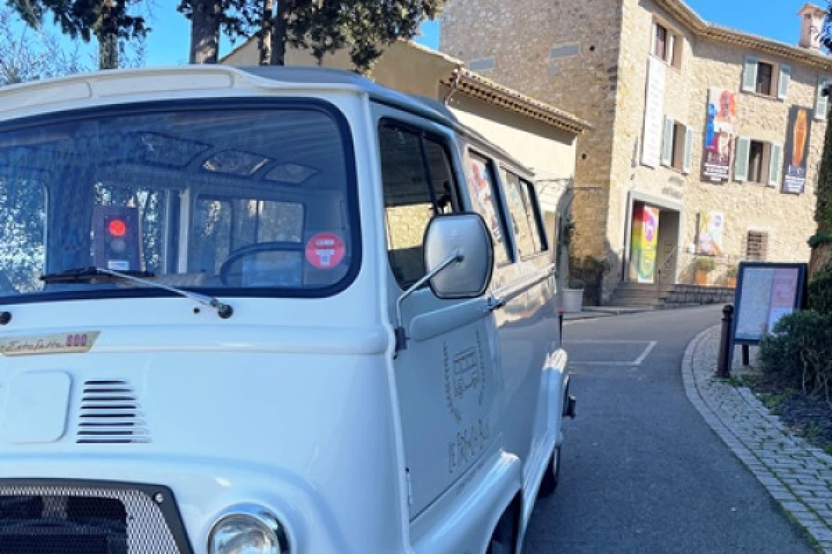 Discover Mougins aboard our Vintage Minibus (2 hours) - Bonjour Fun