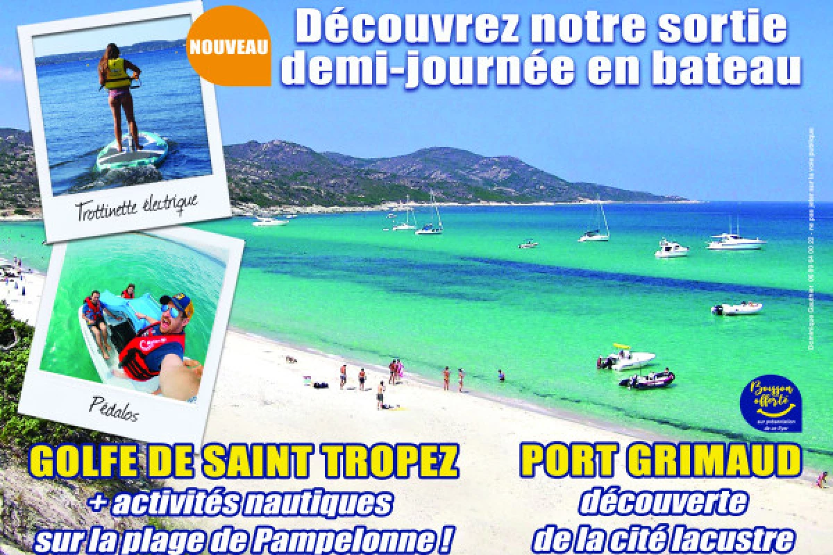 WGP ISSAMBRES -  Sea trip from les Issambres with watersport activities - Bonjour Fun