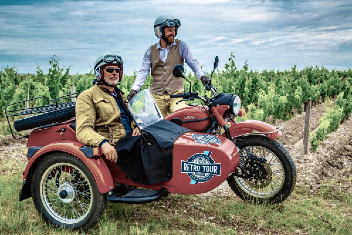 Wine tours around Bordeaux in a sidecar - Bonjour Fun