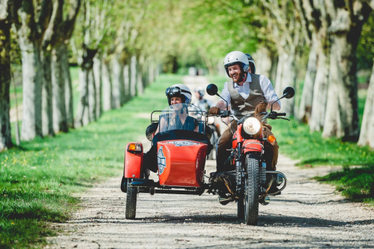 Wine tours around Bordeaux in a sidecar - Bonjour Fun